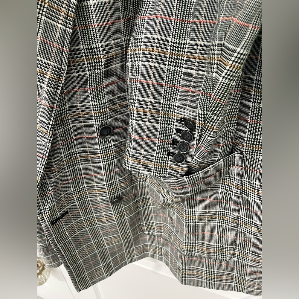 ๐NWT Anthropologie Plus x Maeve Women's US 18W Double Breasted Plaid Blazer!๐คฉ - Picture 8 of 9
